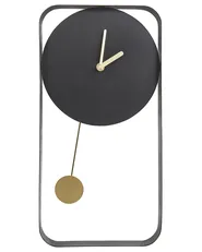 Wanduhr SERVOZ 21 cm Metall Schwarz_940777
