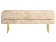 Polsterbank ROSEVILLE Samtstoff Beige_924423