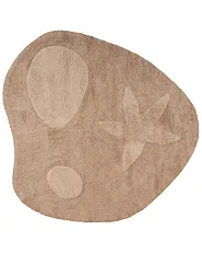 Kindervloerkleed IRINGAL  Beige ø 120 cm Katoen_1135181