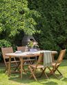 Gartenstuhl 4er Set PARAGGI zertifiziertes Akazienholz Dunkelbraun