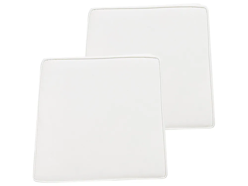 Gartenstuhlkissen 2er Set TERNI 37 x 34 cm Cremeweiß