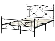 Bed Metal RODEZ 120 x 200 cm (EU Small Double) Black_1026509
