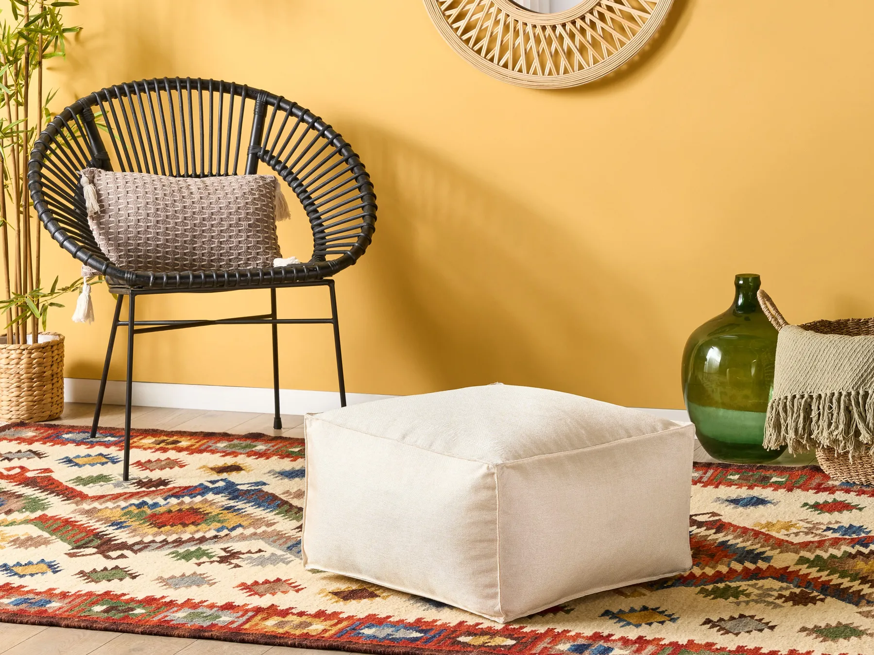 Pouffe BOULDER Off-White_811294