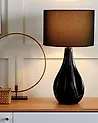 Table Lamp SANTEE Porcelain Black