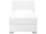 Divan Bed Faux Leather PRESIDENT 90 x 200 cm (EU Single) White_734718