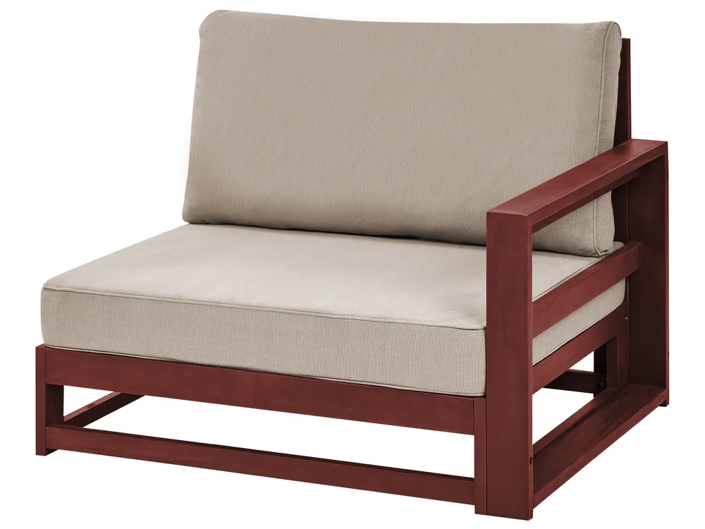 Garden Lounge Set with Table 5 Seater TIMOR Modular Acacia Wood Dark Red_856566