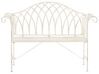 Gartenbank MILAZZO 130 cm Metall Weiß