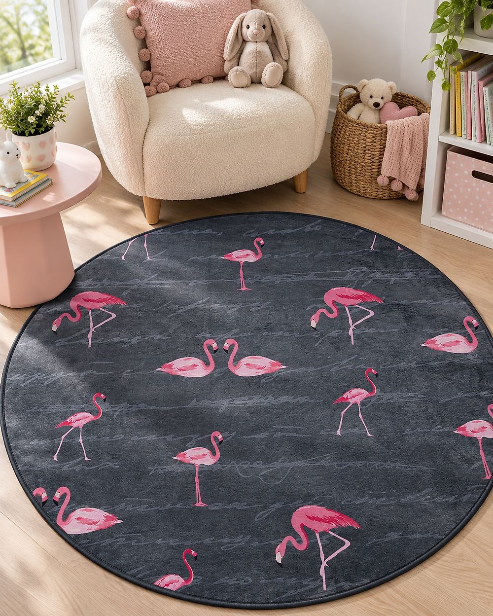 Tepi KERTE Tamnosivi ø 120 cm