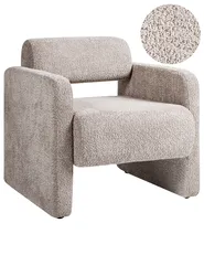 Armchair HALLSBERG Boucle Taupe_960150