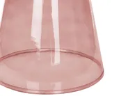 Set of 2 Side Tables LAGUNA/CALDERA Glass Red_883298