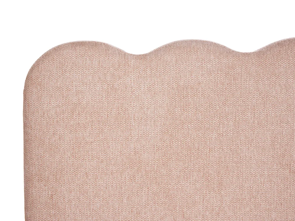Bett mit Stauraum NANTERRE Stoff Pastellrosa 180 x 200 cm_1084669