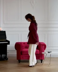 Armchair CHESTERFIELD Velvet Burgundy_1182622