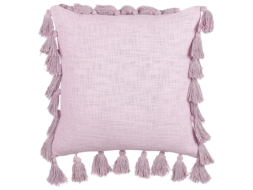 Dekokissen LYNCHIS Baumwolle 45 x 45 cm Rosa