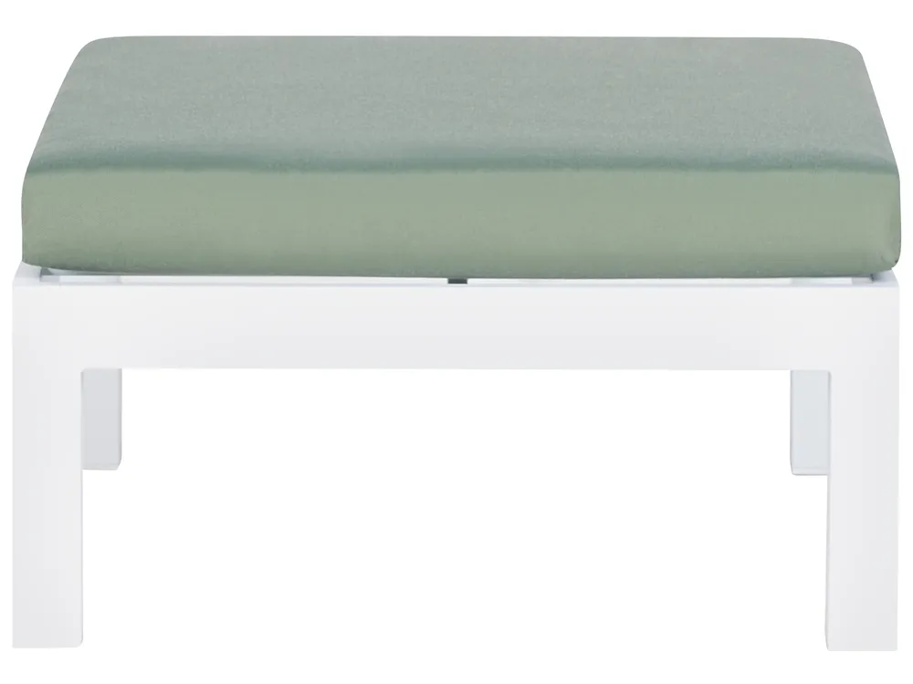 Garten Ecksofa mit Tisch 5-Sitzer MESSINA Metall Grün linksseitig_929583