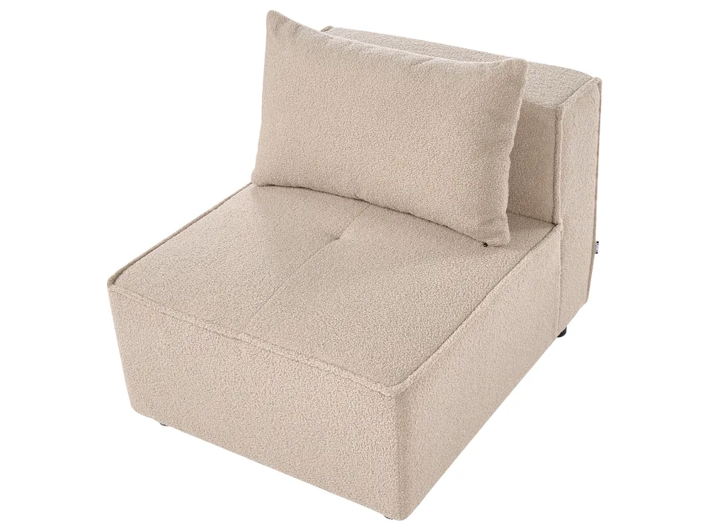Modul Ecksofa 4-Sitzer AXEBO Bouclé Beige linksseitig_1077252
