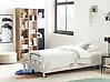 Verstellbares Bett ohne Kopfteil Stoff DUKE II 80 x 200 cm Hellbeige