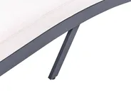 Sonnenliege mit Kissen AMELIA mit Relaxfunktion Metall Hellbeige_986632