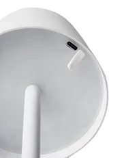 Kabellose LED Tischlampe BACEIRO mit Dimmer Metall Weiß_940931
