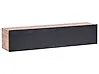 Wandmontierter TV-Schrank GLADSTONE Braun / Schwarz