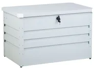Aufbewahrungsbox CEBROSA 100 cm 62 cm Metall Hellgrau_717657