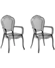 Esszimmerstuhl 2er Set VERMONT Schwarz_751339