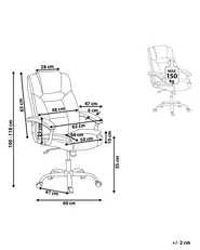 Executive Chair ADVANCE Faux Leather Black_781143