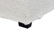 Bett mit Lattenrost Bouclé MIRANDE 160 x 200 cm Cremeweiß_943327