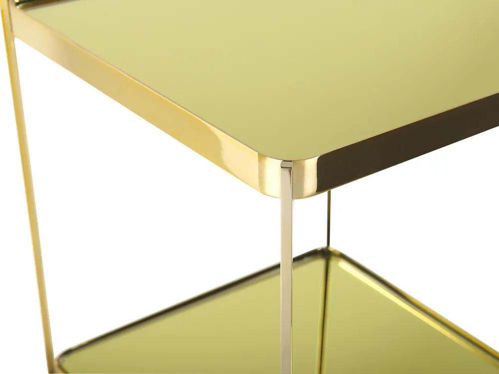 Side Table ALSEA Tempered Glass Gold_772077