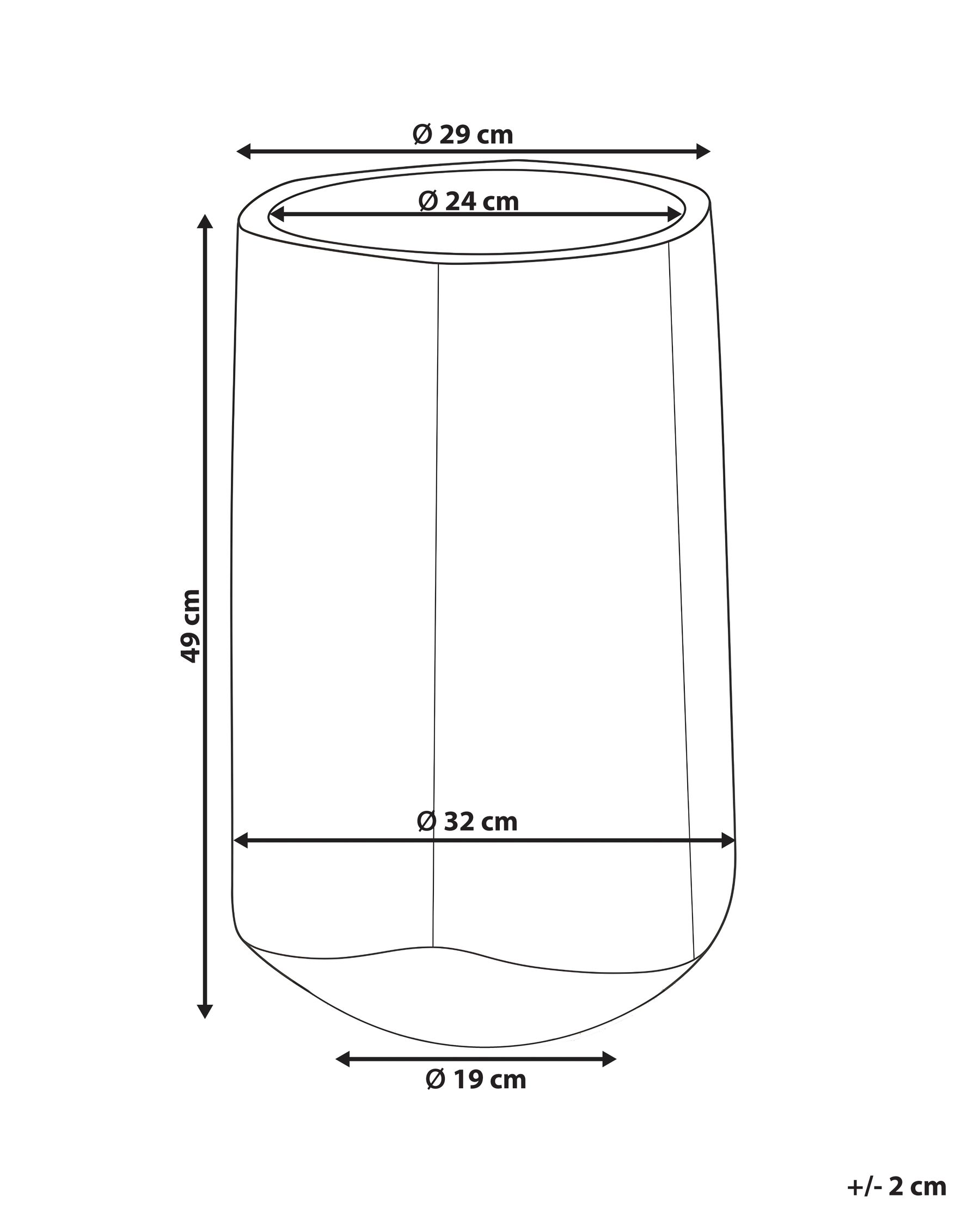 Plant Pot JAUNTAL  32 cm Off-White_1161806