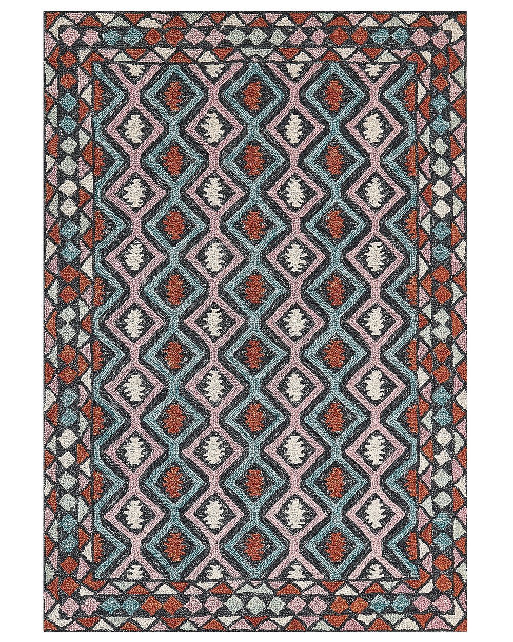 Vloerkleed HAYMANA Meerkleurig 160 x 230 cm Wol