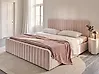 Bett mit Stauraum LUNAN Pastellrosa 180 x 200 cm