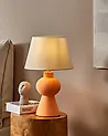 Tischlampe FABILOS Keramik Orange
