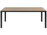 Gartenmöbel Set mit Bänken 6-Sitzer NARDO Braun / Schwarz_862916