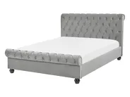Bed Velvet AVALLON 140 x 200 cm (EU Double) Grey_743646