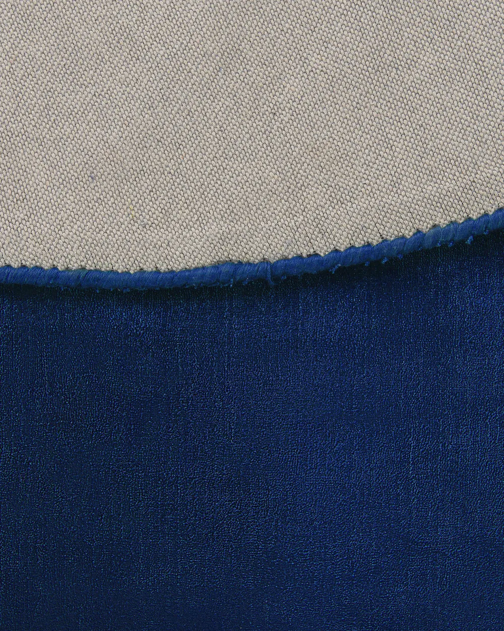 Rug GESI II Navy Blue ø 140 cm Viscose_793597