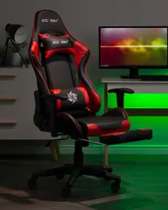 Gaming Stuhl VICTORY Kunstleder Rot_759169