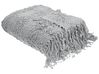 Kuscheldecke VELLA Baumwolle 200 x 220 cm Grau