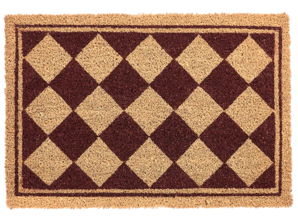 Fußmatte CARDONA Beige / Braun 40 x 60 cm Kokosfasern