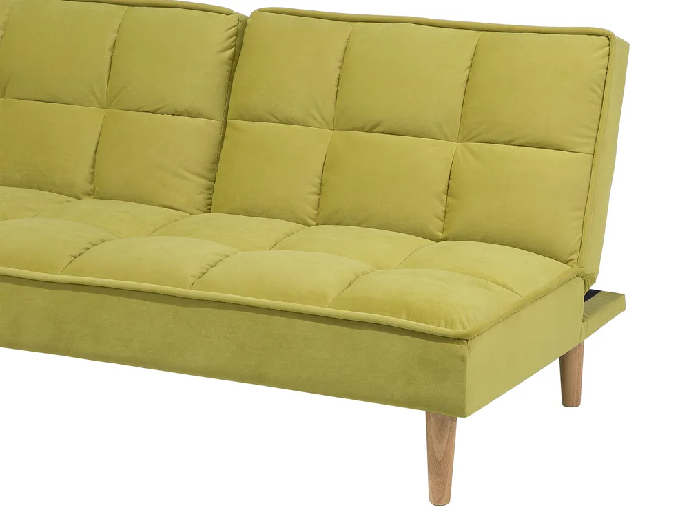 Schlafsofa 3-Sitzer SILJAN Stoff Olivgrün_702107