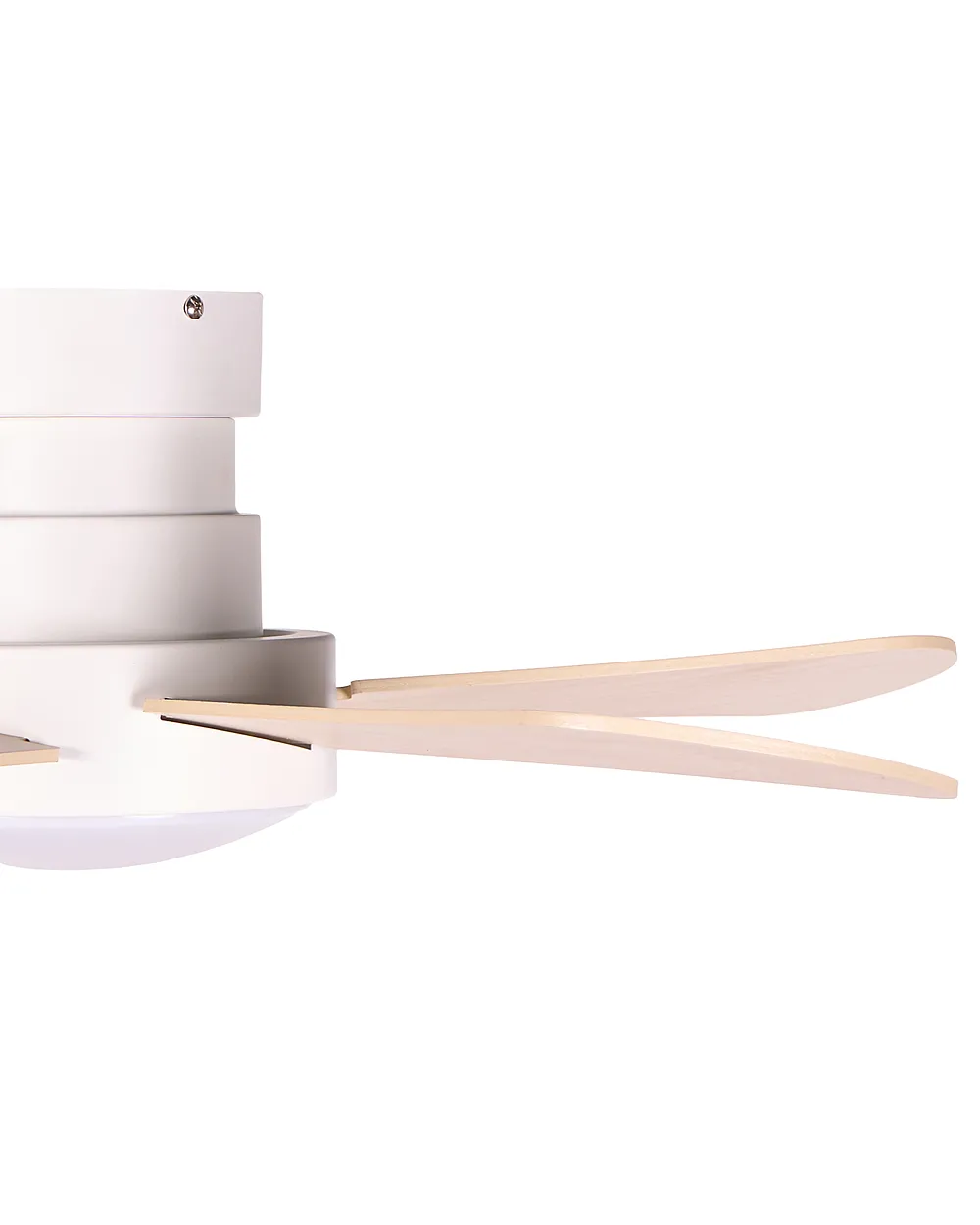 Ventilateur de plafond avec lampe BIVENS Avec télécommande LED Beige clair_1133272