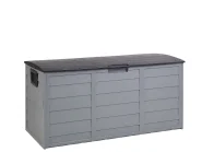Aufbewahrungsbox LOCARNO 112 cm 50 cm Grau_918572