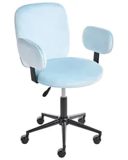 Desk Chair MORAGA Velvet Light Blue_1024847