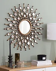Wandspiegel BLOIS 70 cm 70 cm Metall Gold_1176369
