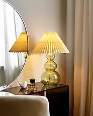Table Lamp SENGWA Glass Green_1179115