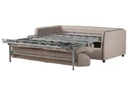 Sofa Bed 2 Seater ISHOJ Fabric Light Brown_939990