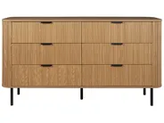 Kommode mit 6 Schubladen BRADLEY Braun_900768