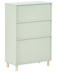 Bücherregal mit 3 Ebenen NOBBY 90 cm Hellgrün_1027837