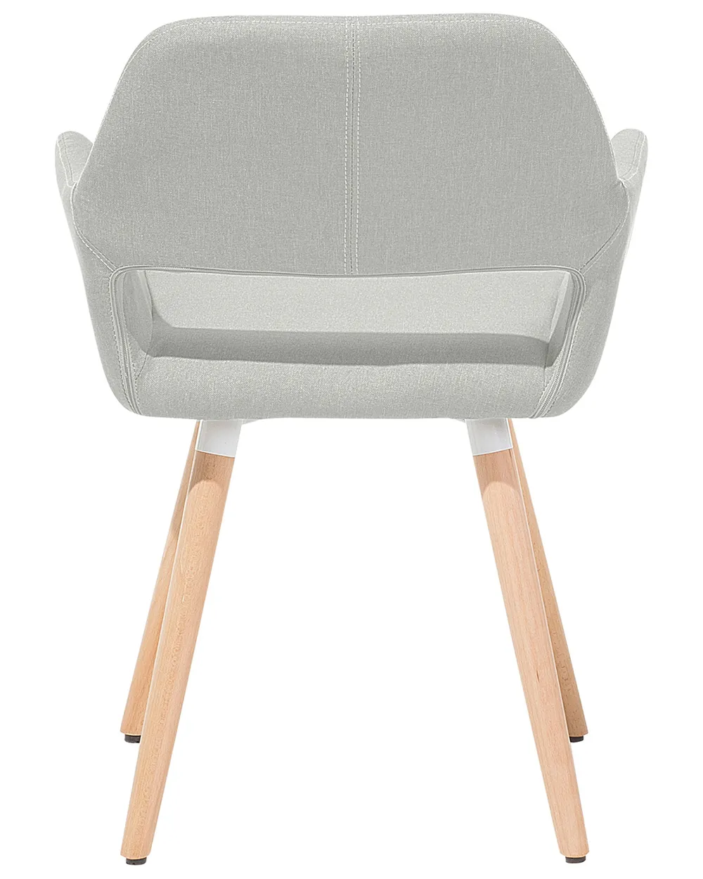 Set of 2 Dining Chairs CHICAGO Fabric Light Grey_743966