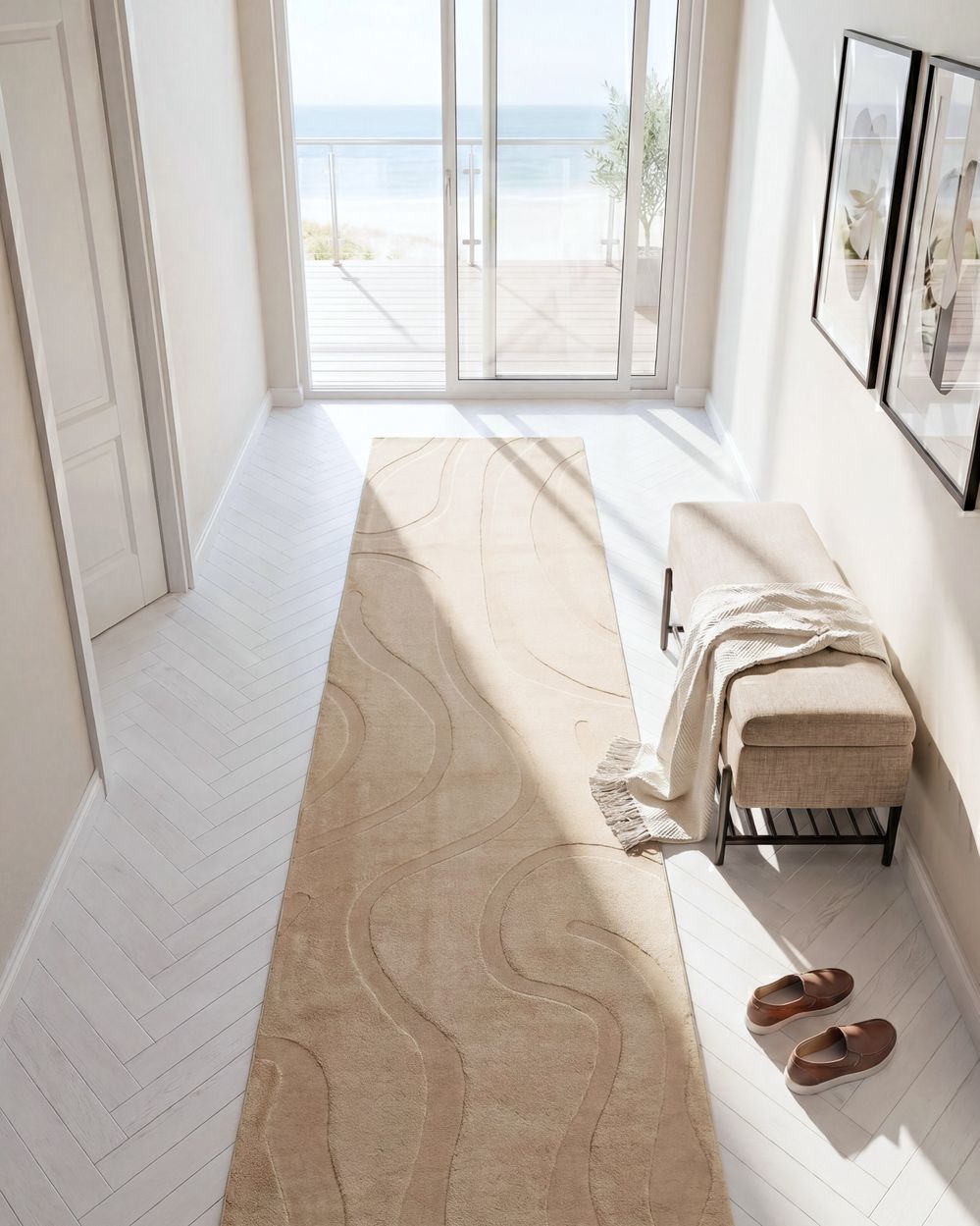 Teppich SELVORI Beige 80 x 300 cm