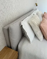 Bed Fabric CORIO 140 x 200 cm (EU Double) Light Grey_983608